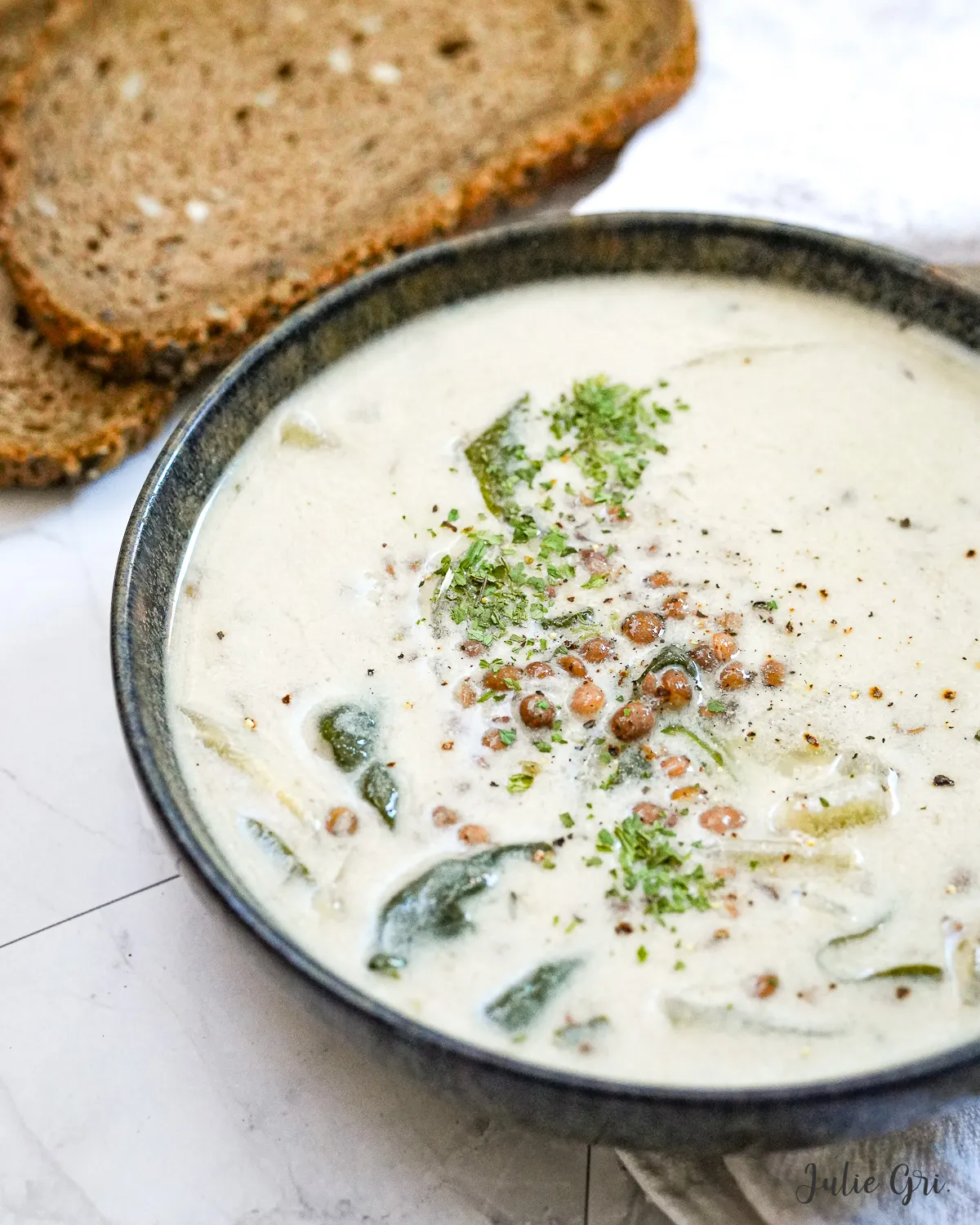 soupe lentilles epinards coco
