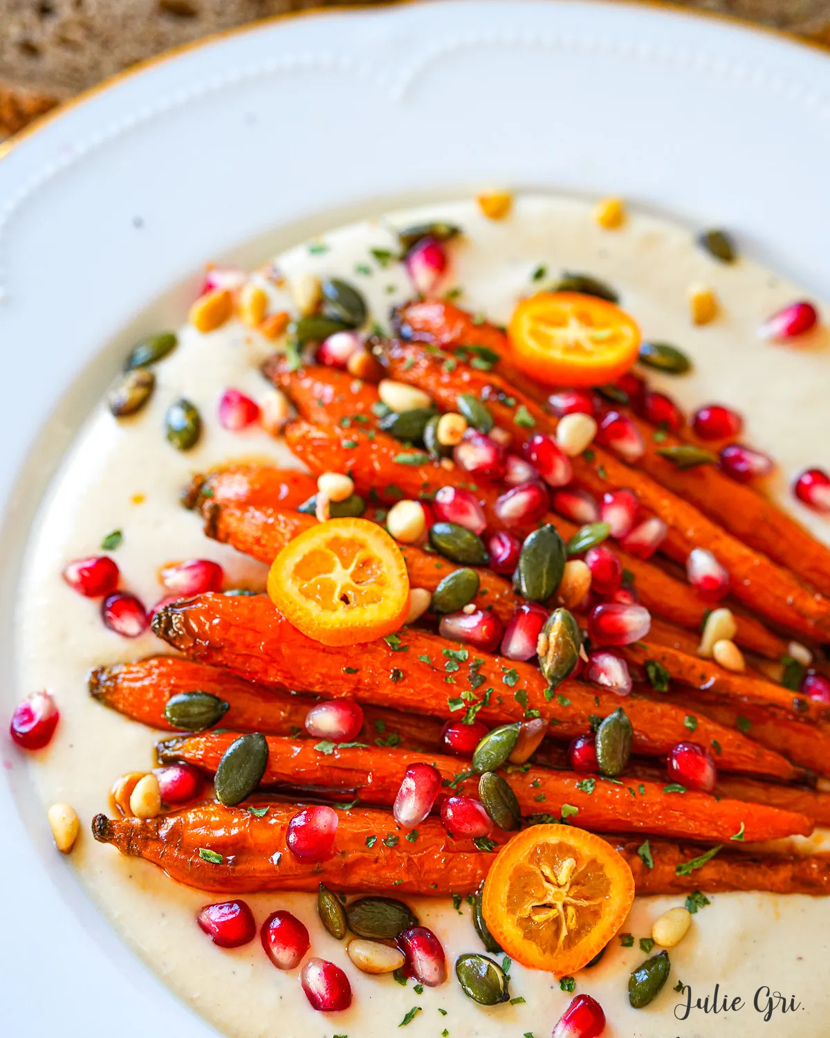carottes caramélisées houmous skyr