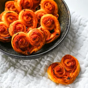 coeurs feuilletés pesto rosso