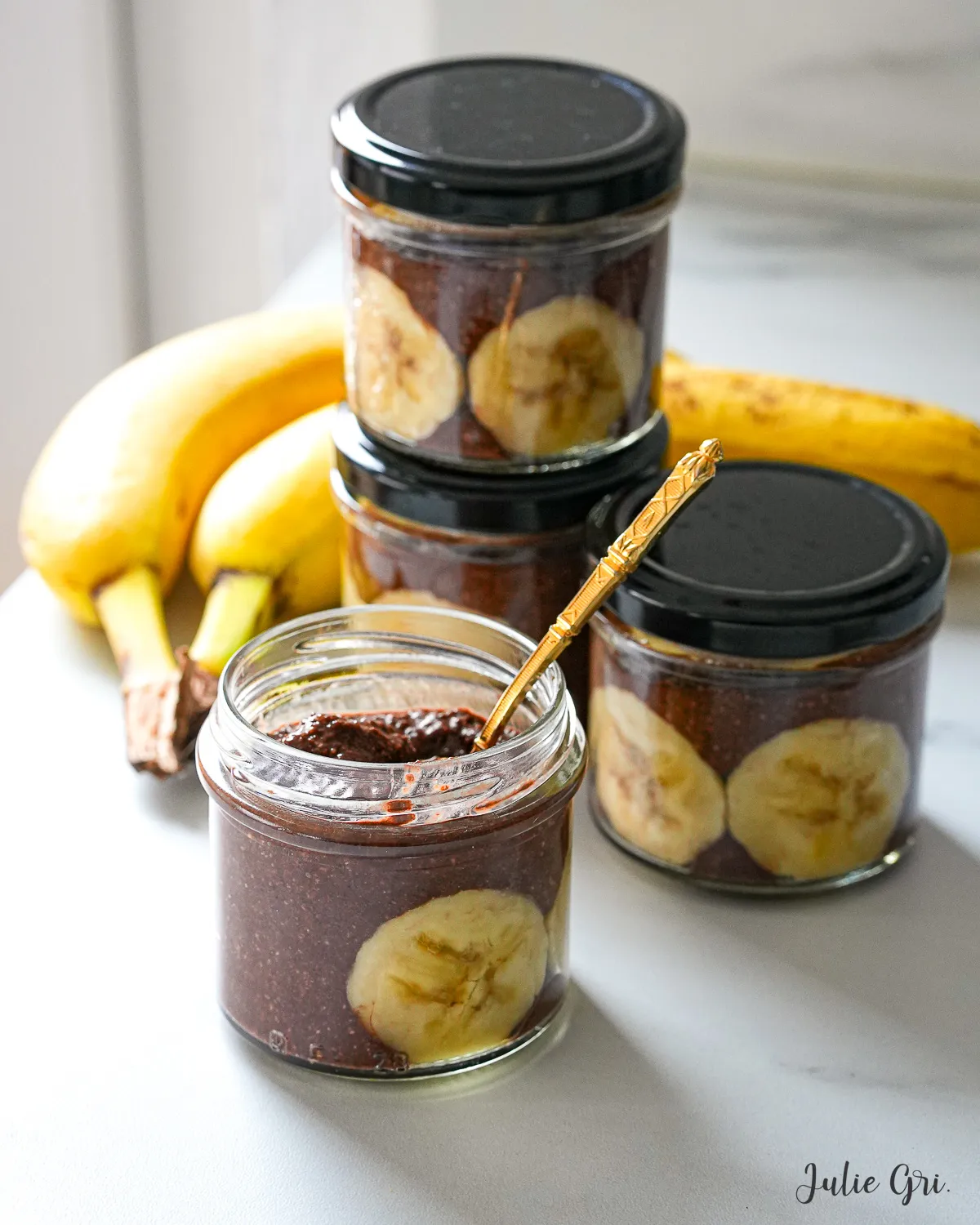 pudding chia chocolat banane