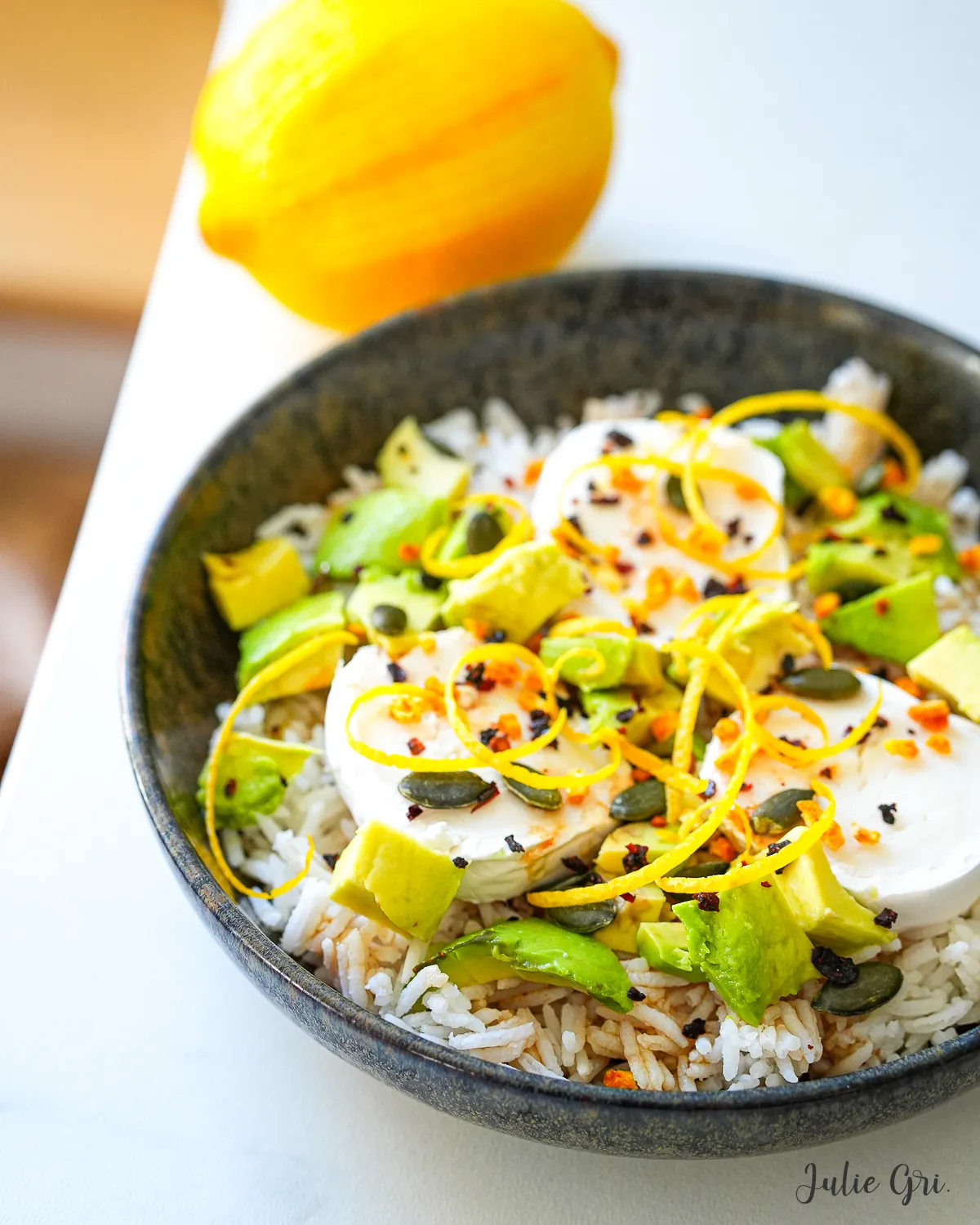 bowl chèvre agrumes