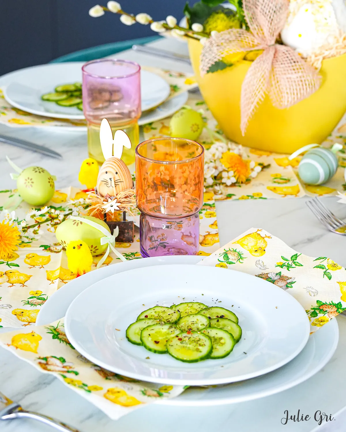 carpaccio concombre