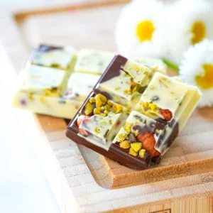 chocolat fourré noisette et pistache