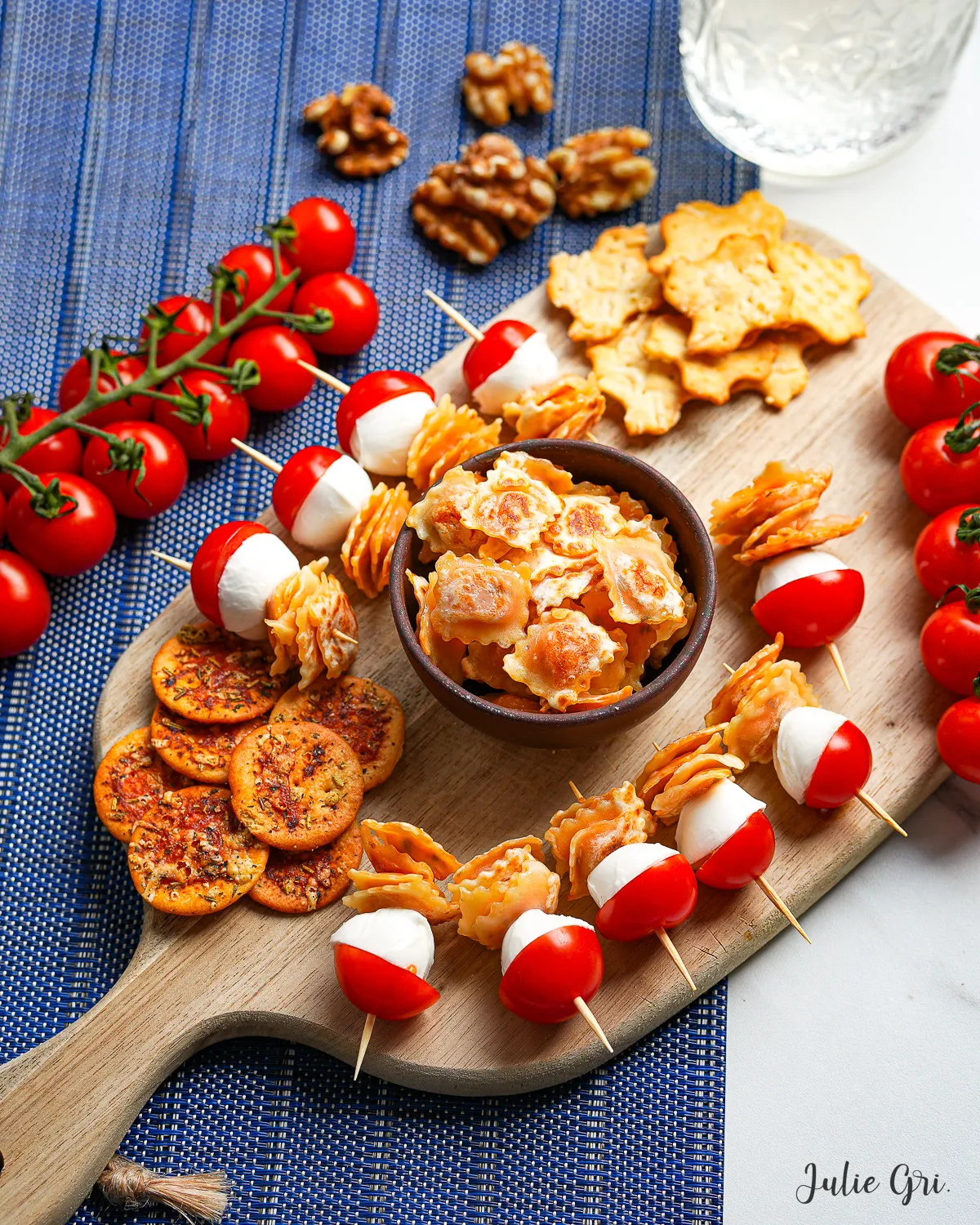 brochettes ravioles tomates mozzarella