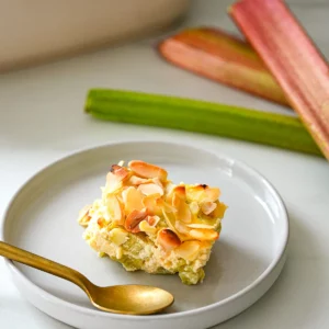 clafoutis healthy pomme rhubarbe