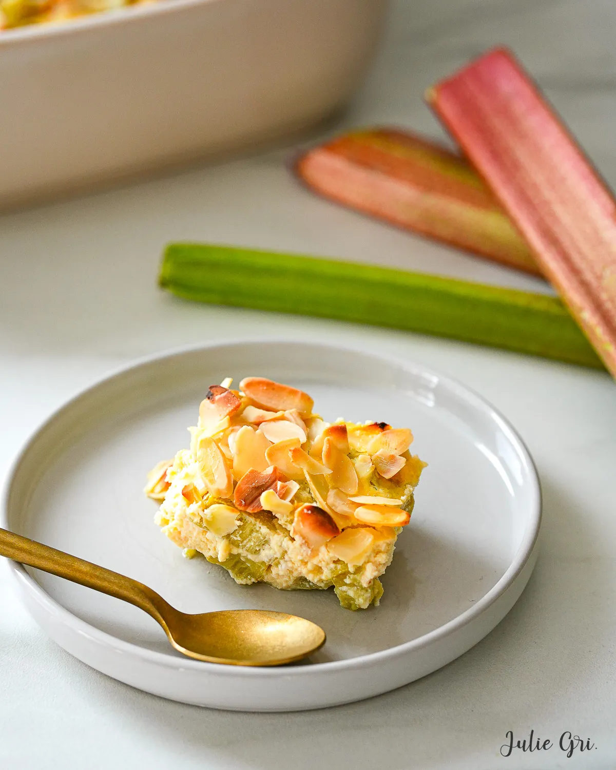 clafoutis healthy pomme rhubarbe