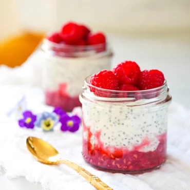 pudding de chia à la framboise
