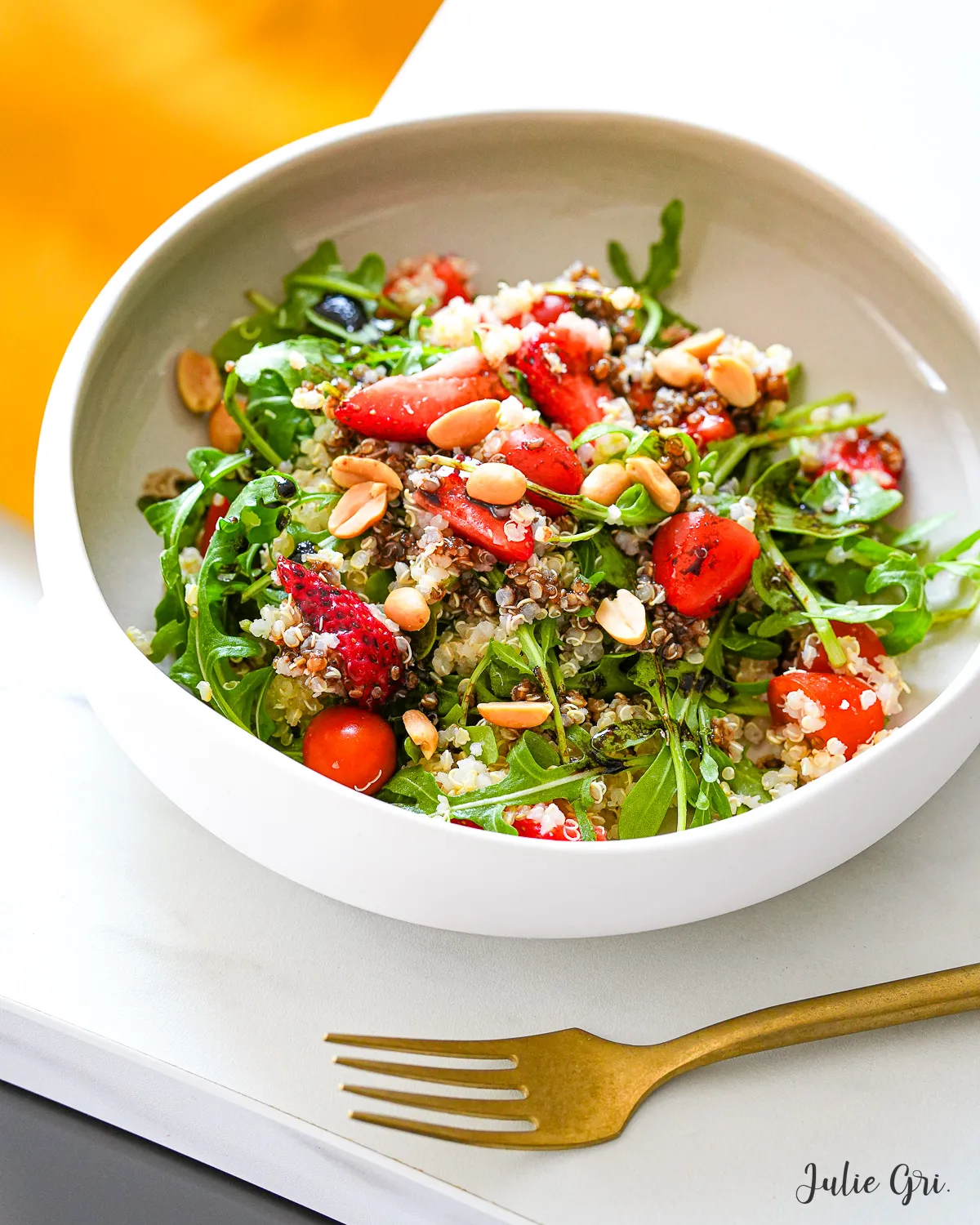 salade quinoa fraise balsamique