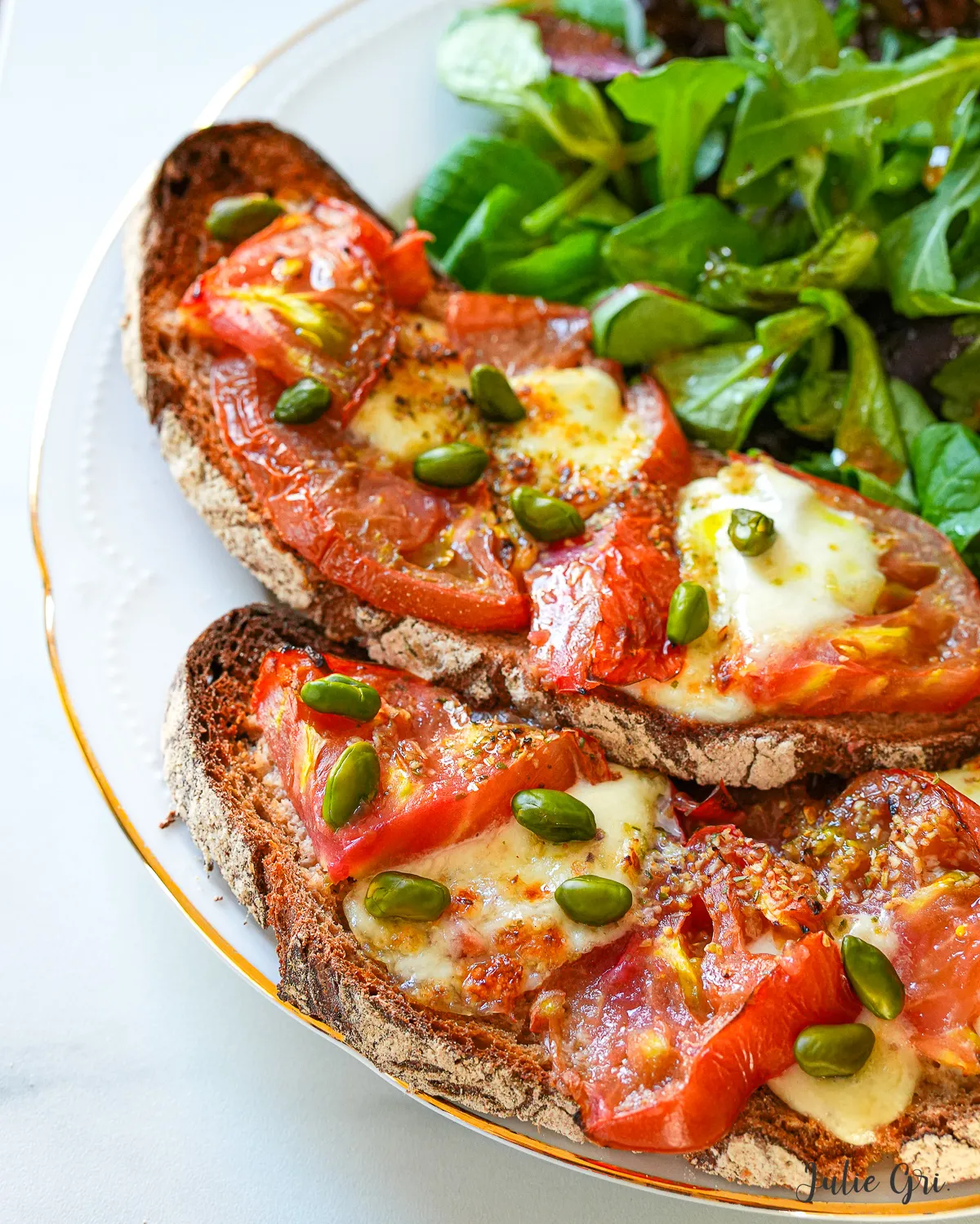 tartines tomate mozza