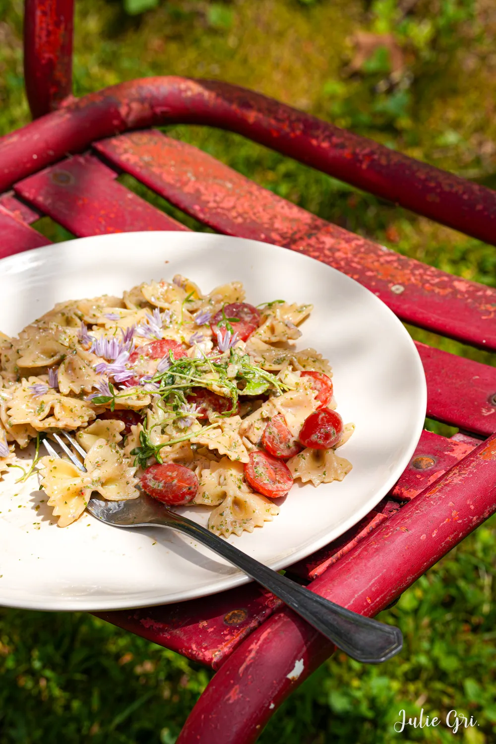 salade pâtes jardin