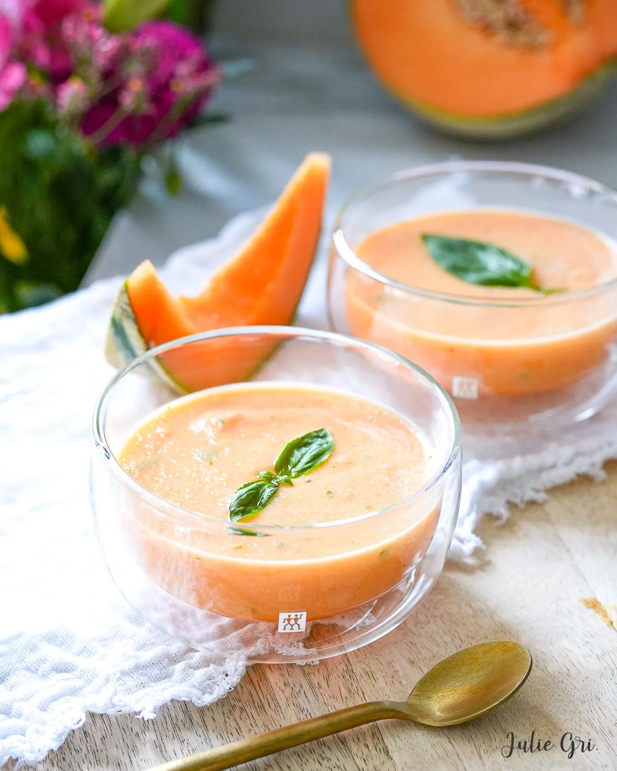 gaspacho melon basilic
