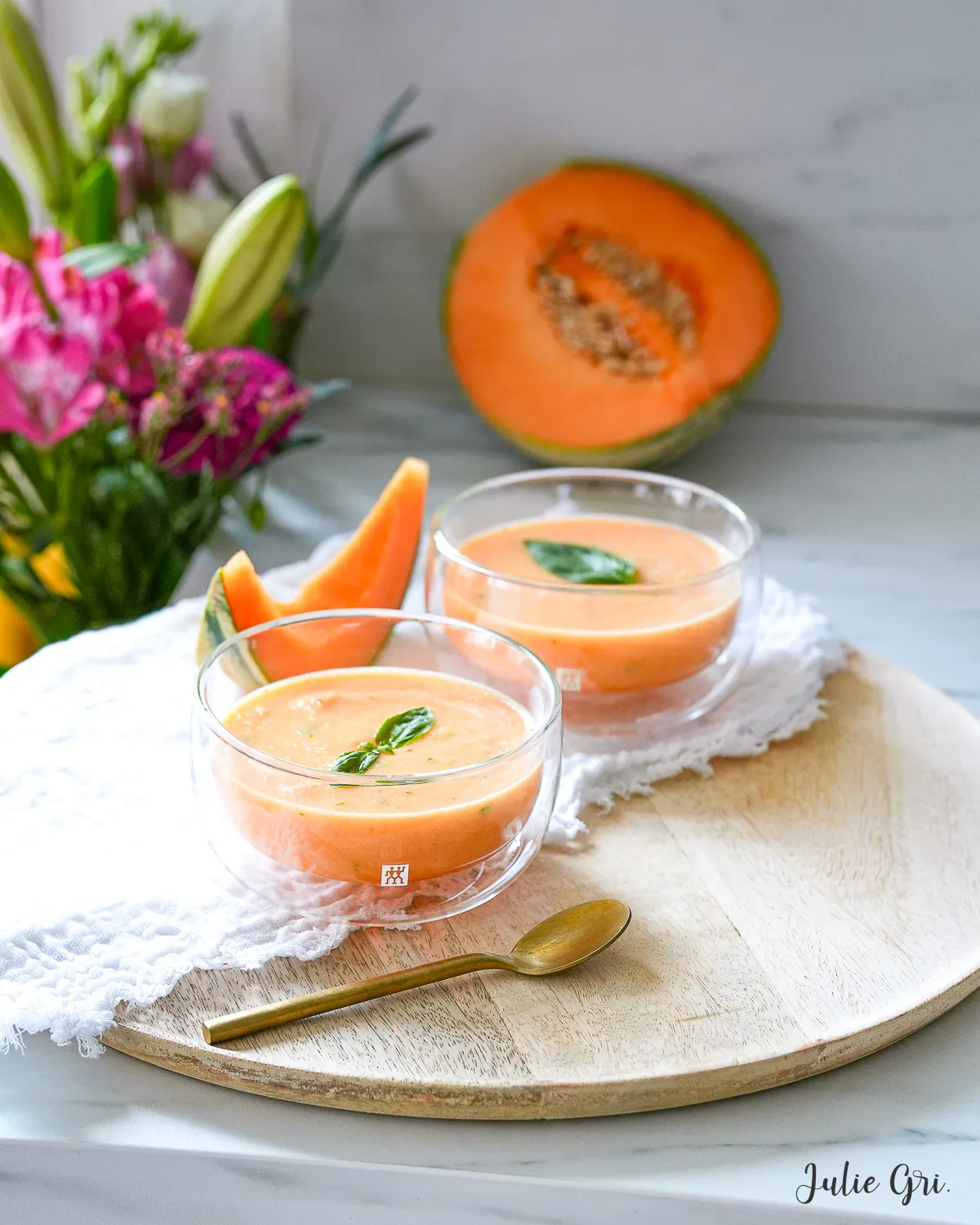 gaspacho melon basilic