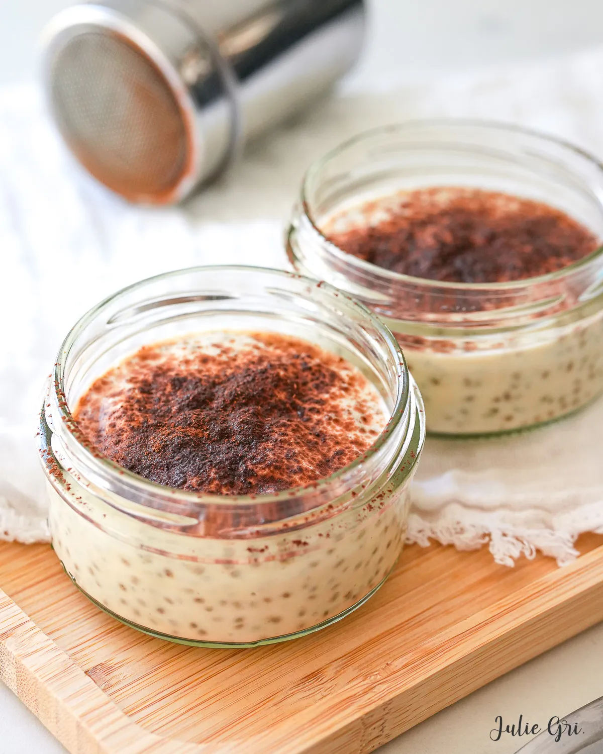 pudding de chia tiramisu