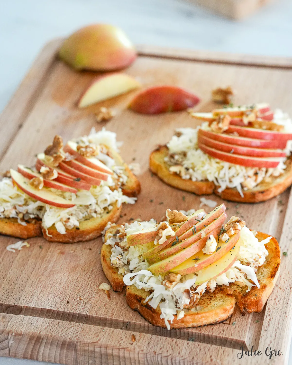 tartines choucroute