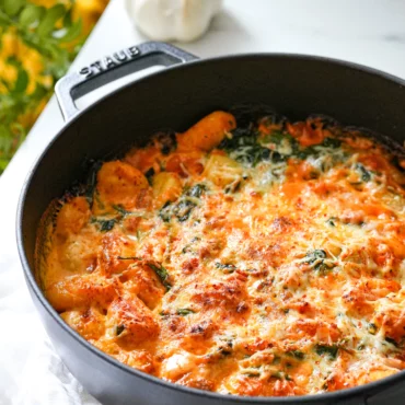 gratin de gnocchis aux épinards