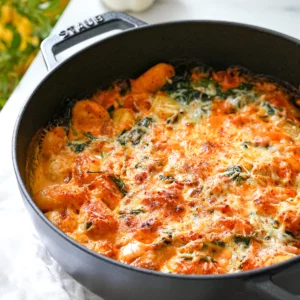 gratin de gnocchis aux épinards