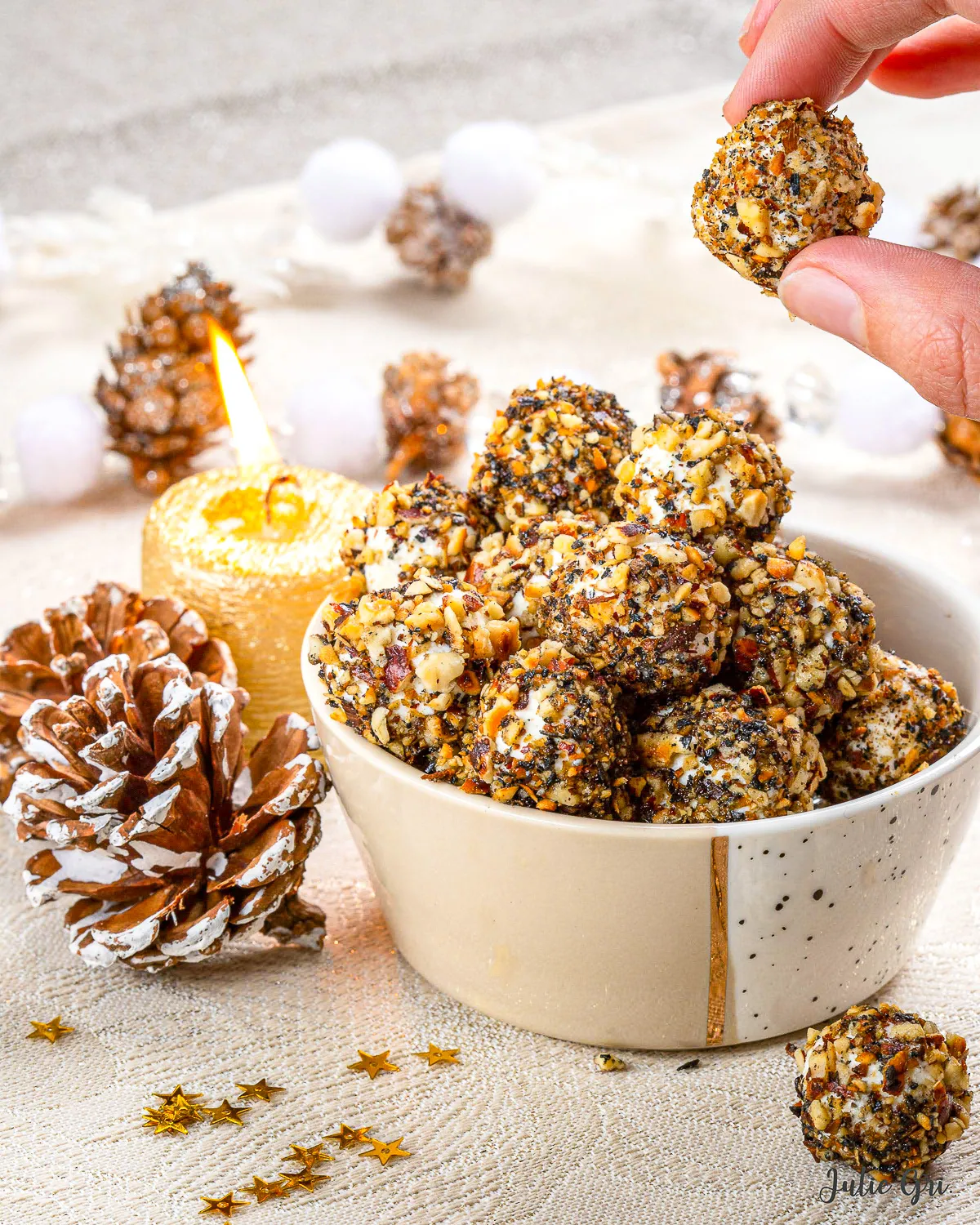 truffes chèvre noisette