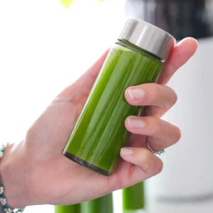 jus vert éclat de la peau