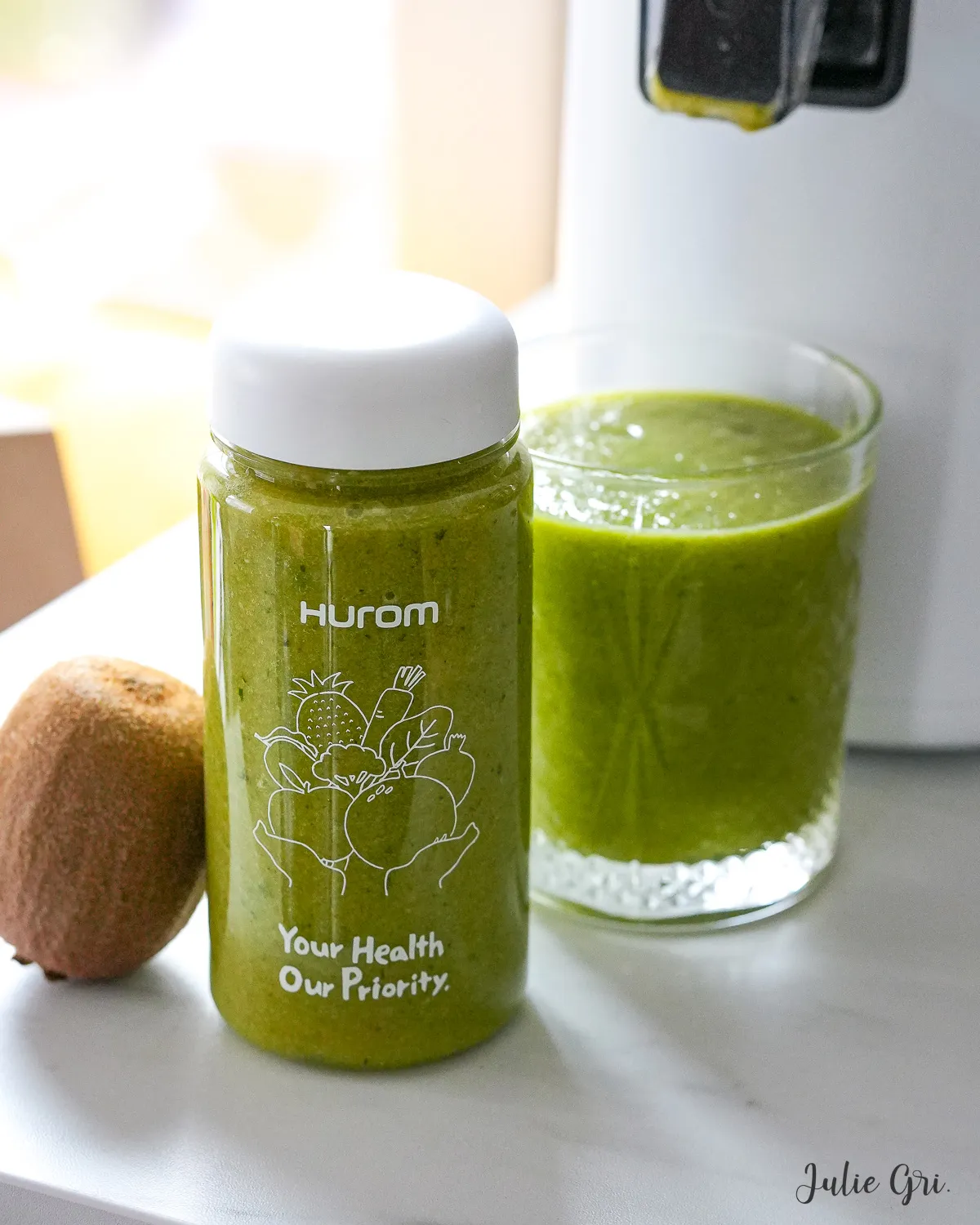 jus vert gourmand kiwi épinards