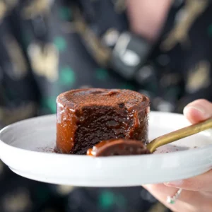 flan magique kaki et cacao