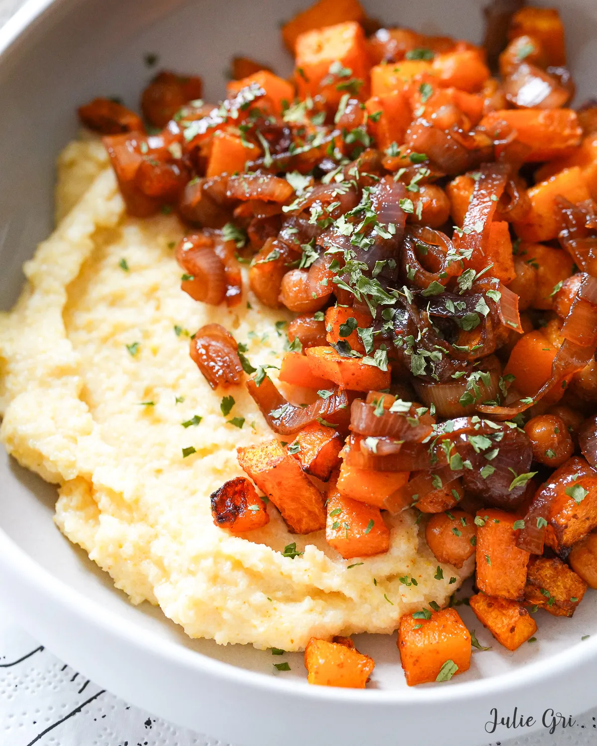 polenta coco butternut épicée