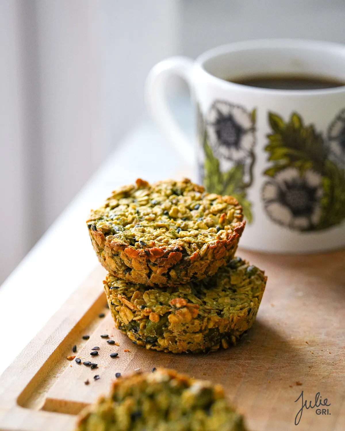 biscuits petit dej pistache sésame noir
