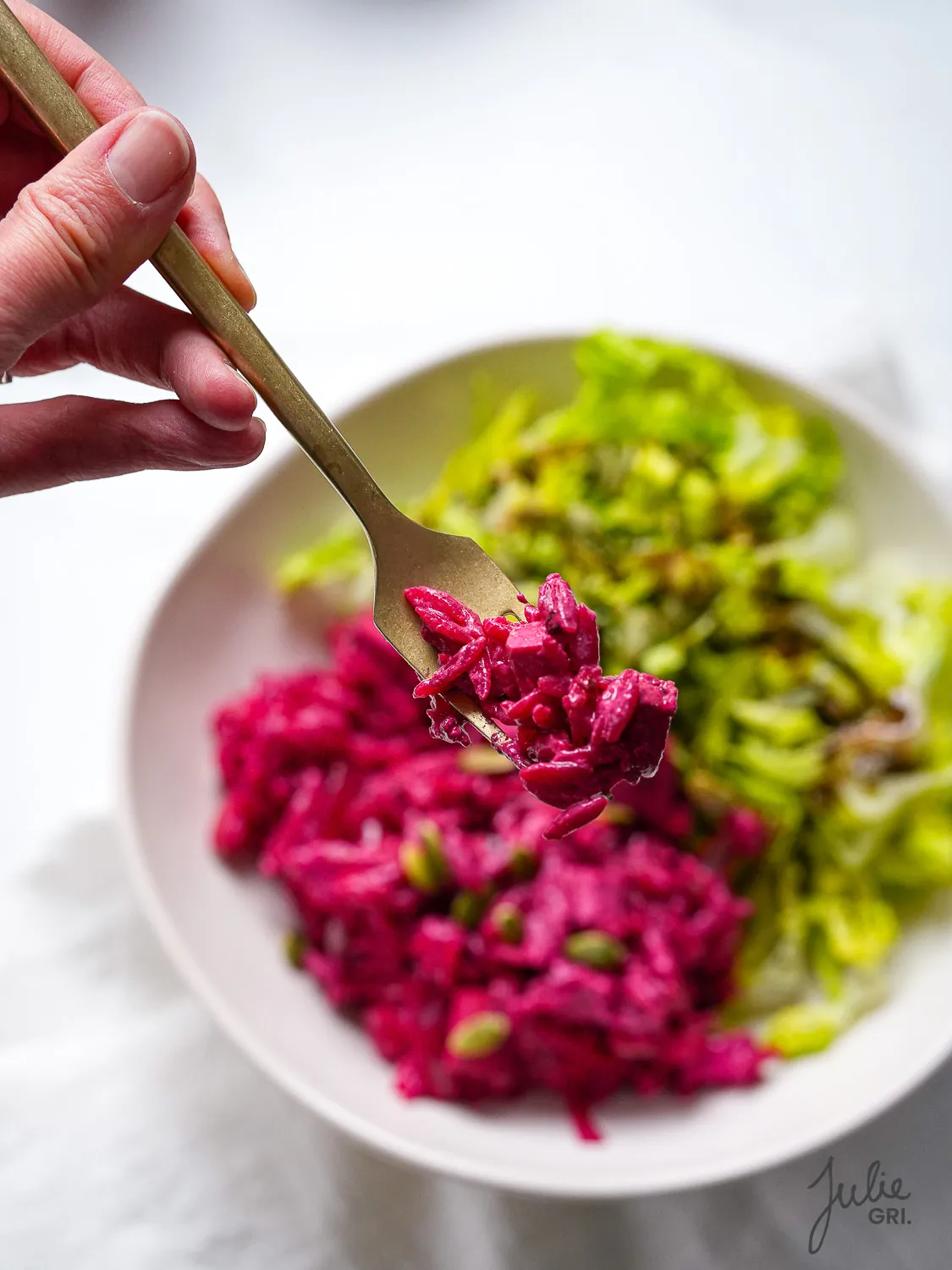 risoni betterave et tofu 