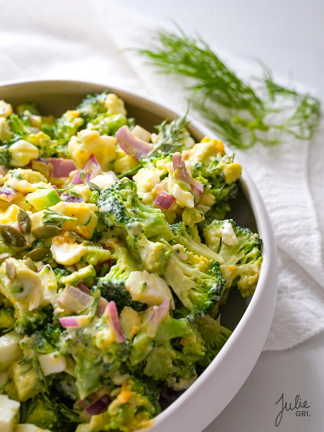 salade brocoli oeuf avocat