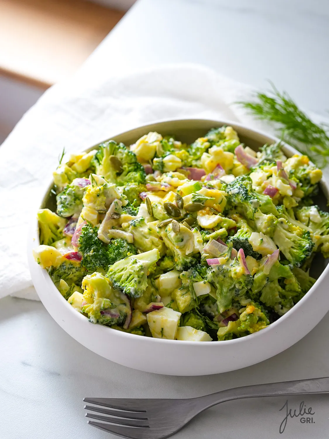 salade brocoli oeuf avocat 