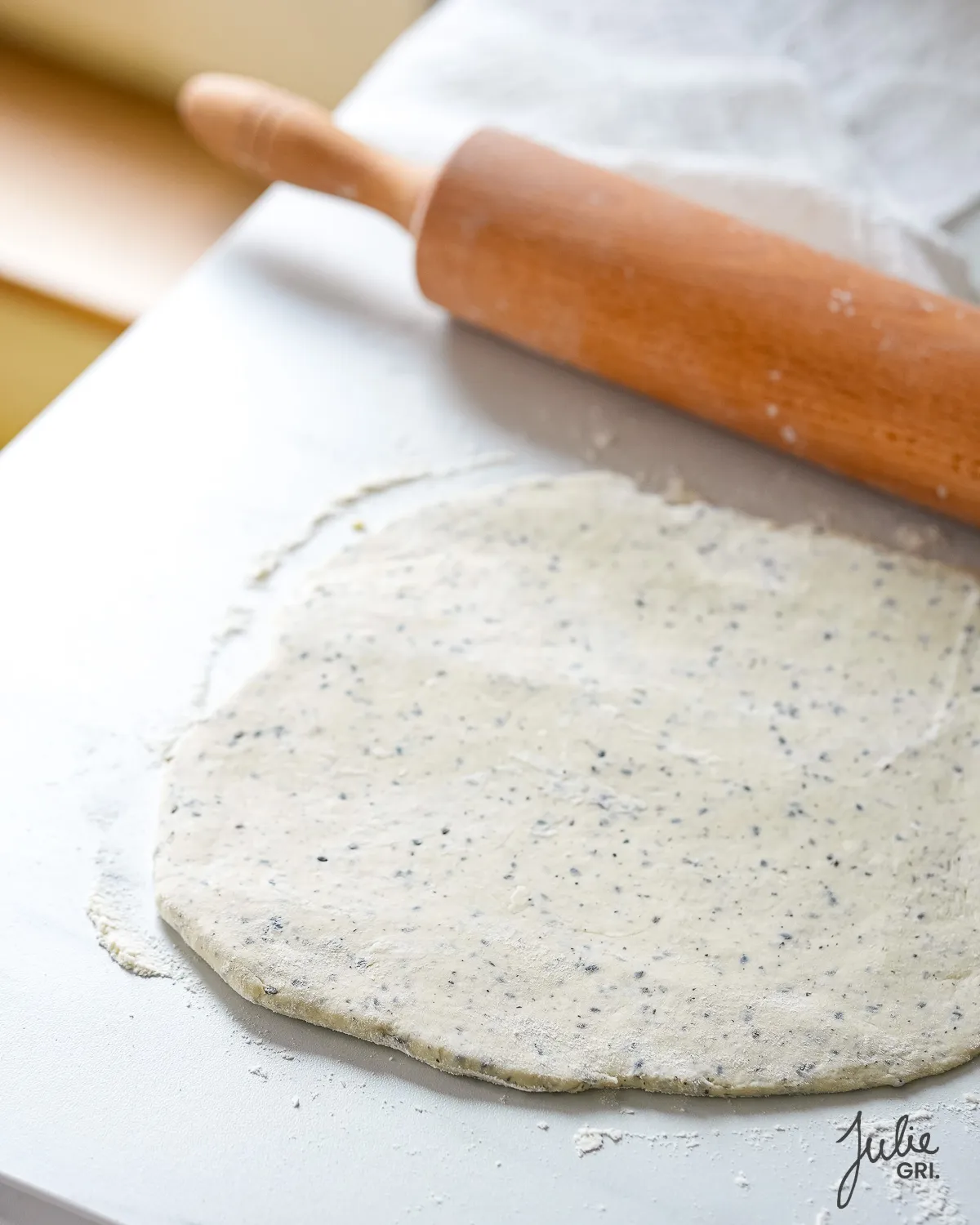 pâte brisée sésame noir