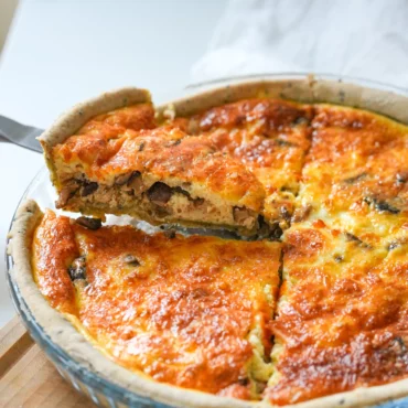quiche champignons shiitake