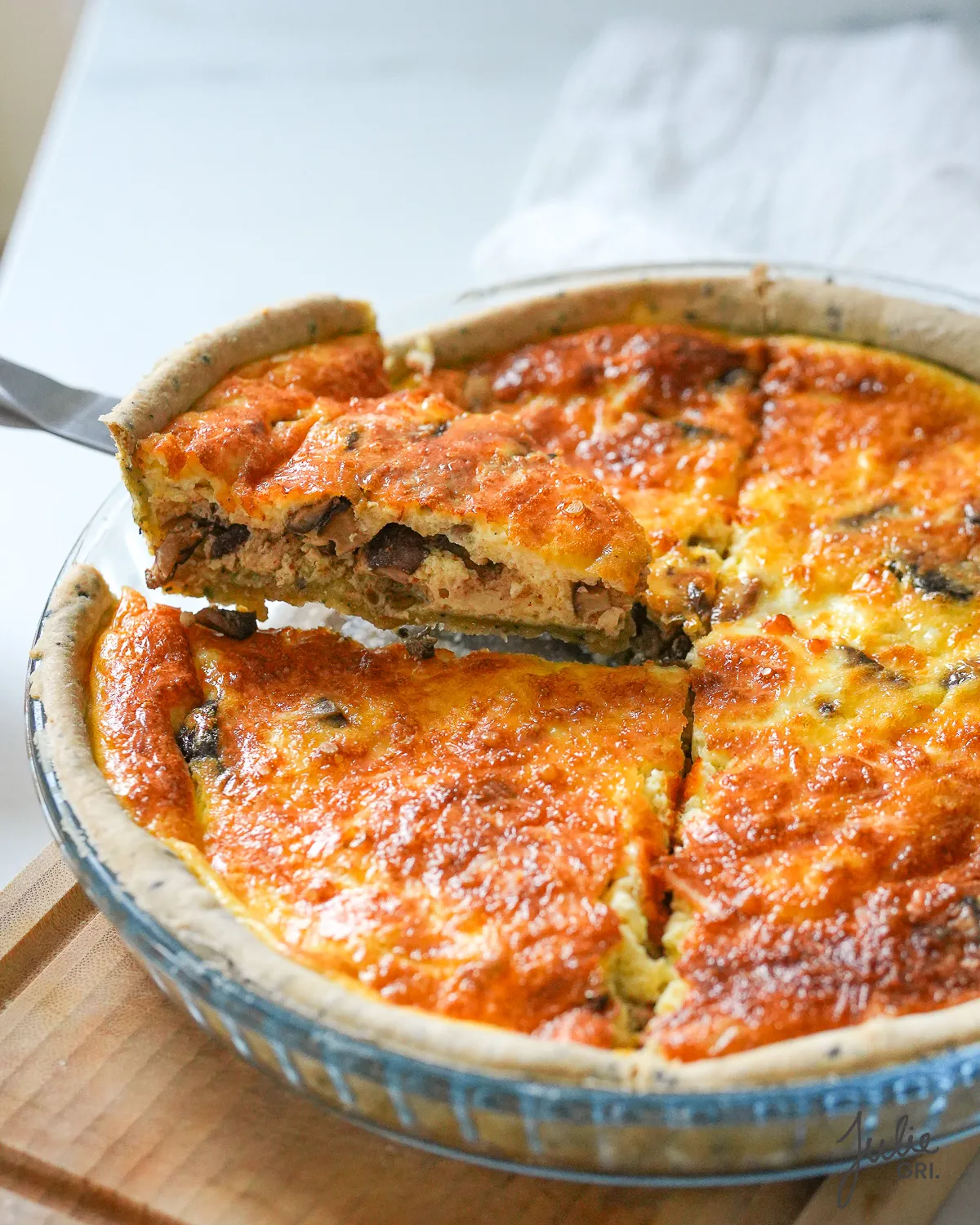 quiche champignons shiitake