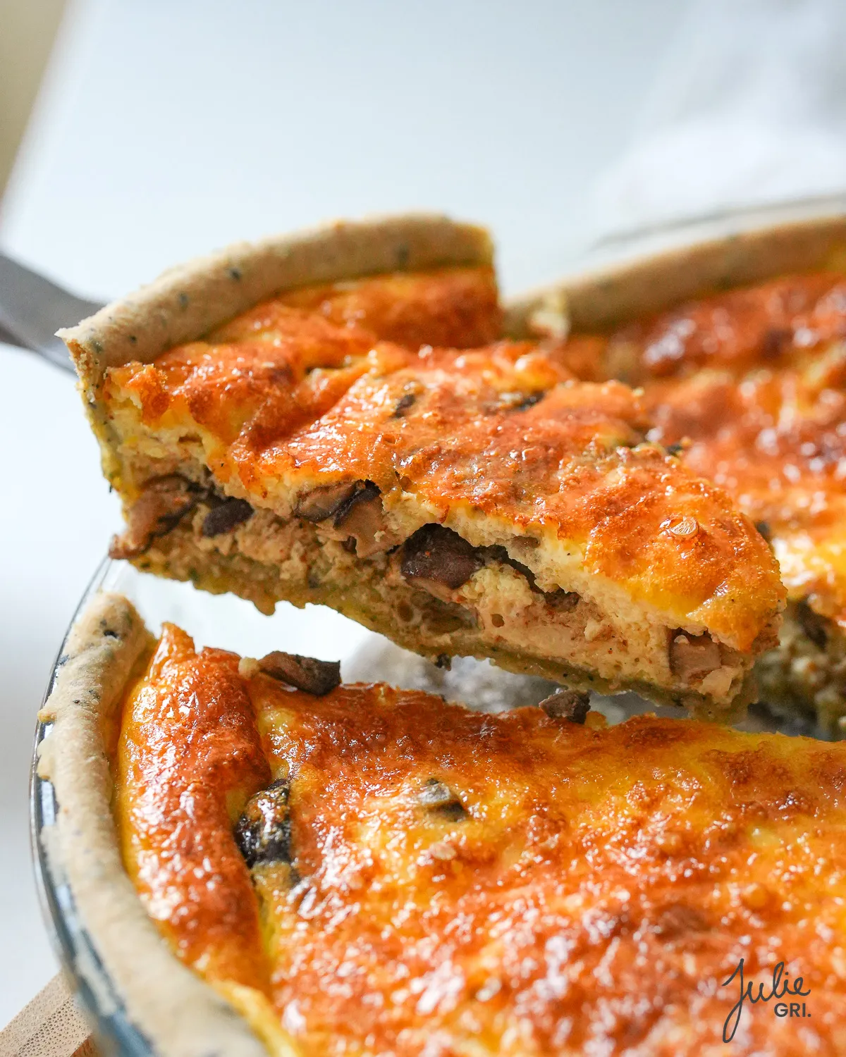 quiche champignons shiitake