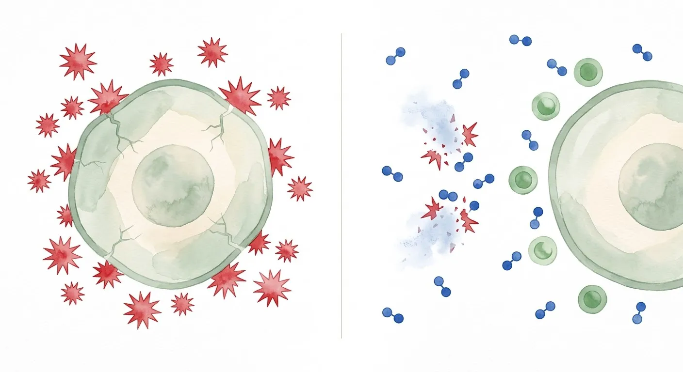 radicaux libres vs antioxydants